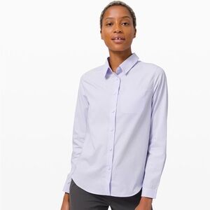 Lululemon full day ahead shirt in light blue (NWT)